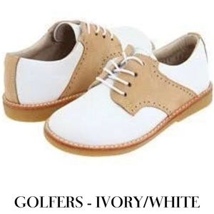 Elepantito White and Tan Golfer Shoe